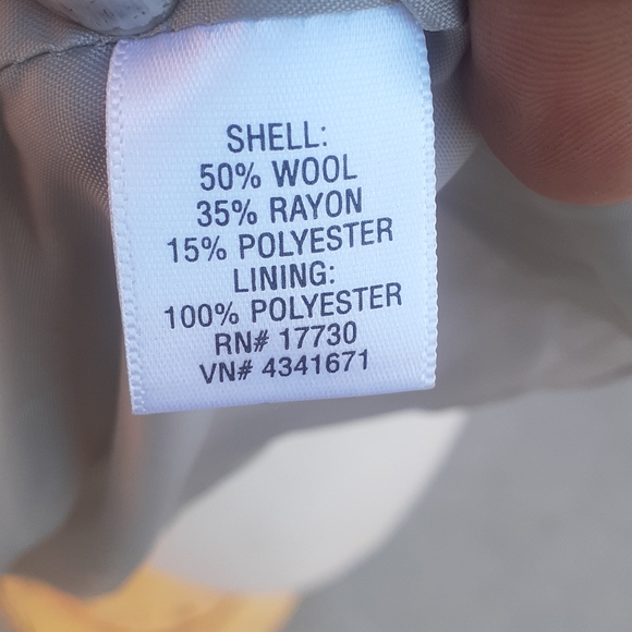 MERONA Tan Wool Blend  Blazer Nude beige  size M Crop Coat - Picture 5 of 8